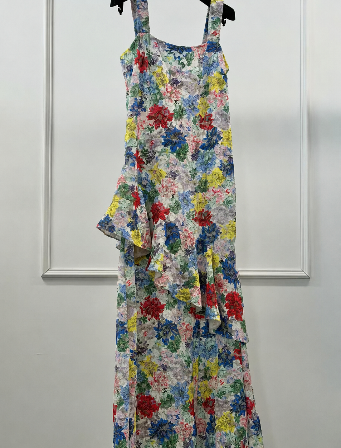 Chanel 24S multicolour floral lace dress