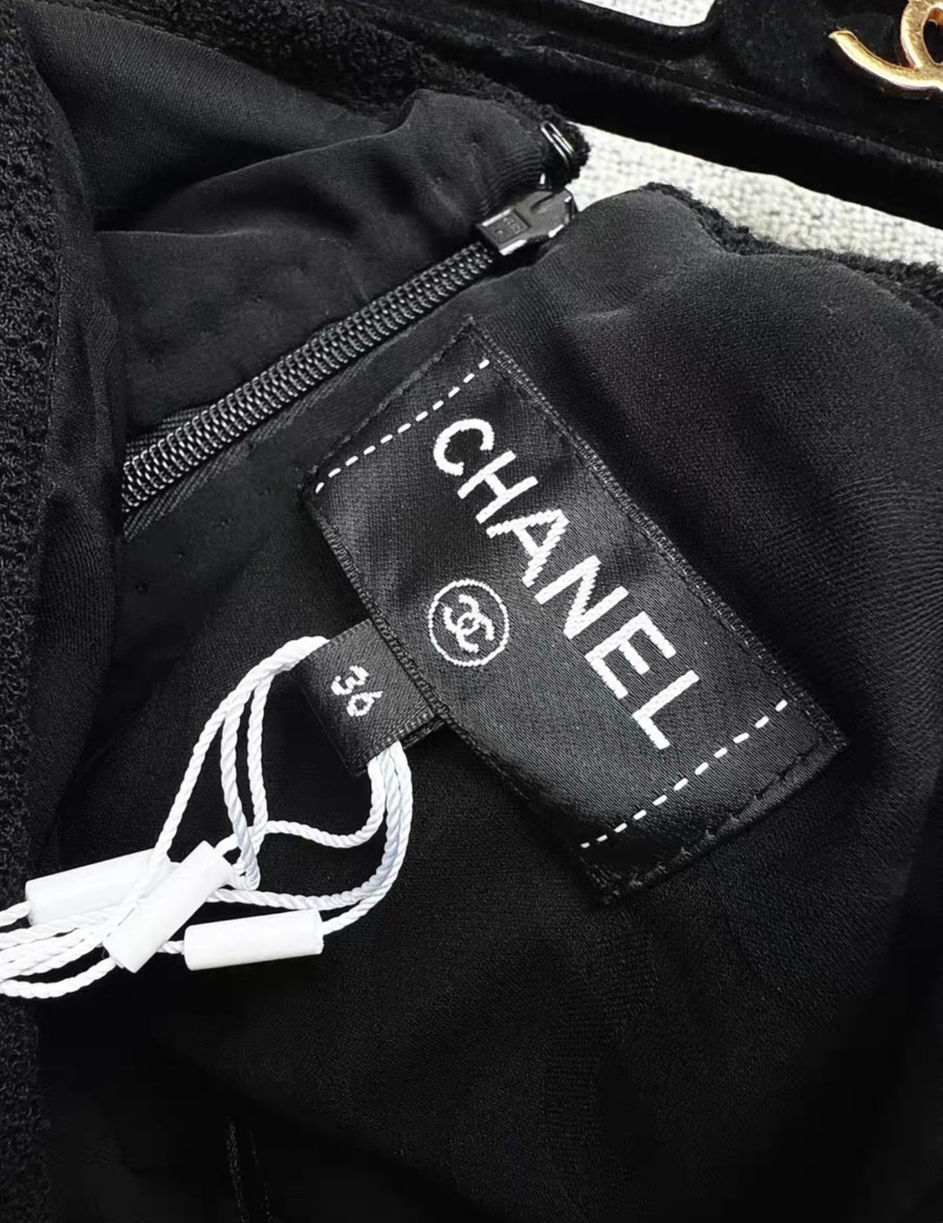 Chanel 22A black & silver skirt