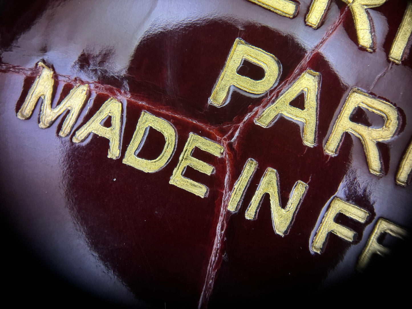 Hermes Birkin 25 Red Bordeaux shiny crocodile leather gold hardware