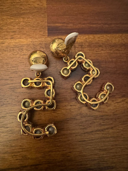 CHANEL RARE VINTAGE ICONIC N°5 EARRINGS