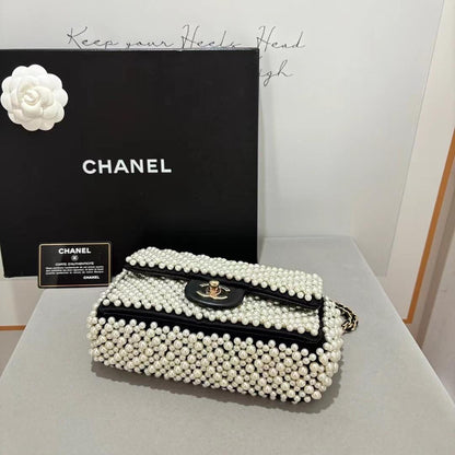 Chanel 19S Pearl Mini Rectangular Flap Bag