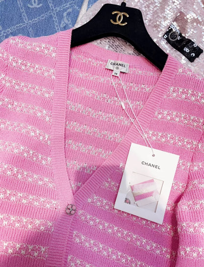 Chanel 24P Pink Cardigan