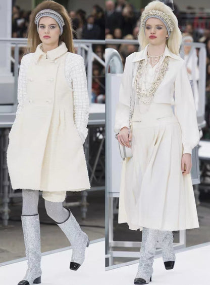Chanel 17K white coat 
short set