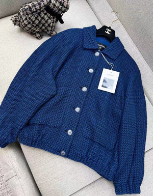 Chanel 22P Dark blue Blouson Jacket