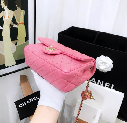 Chanel Pink Mini Rectangular Flap Bag