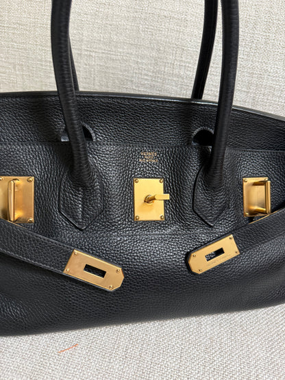 Hermès Shoulder Birkin 42 JPG Black Togo Leather Gold Hardware