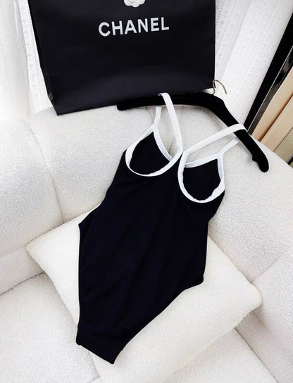 Chanel 22S Black & White Swimsuit size 36