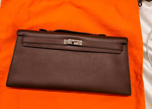 Hermes Kelly longue in Ebene swift palladium harwdare - Rare discontinued