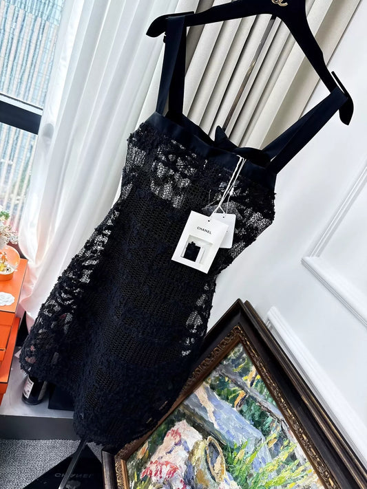 Chanel 25s black dress