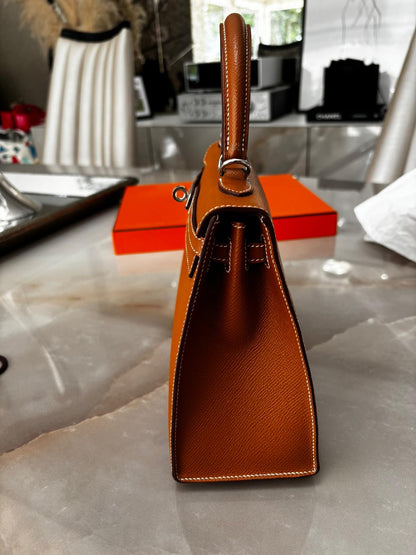 Hermès Kelly 25 Veau Epsom Leather Palladium Hardware