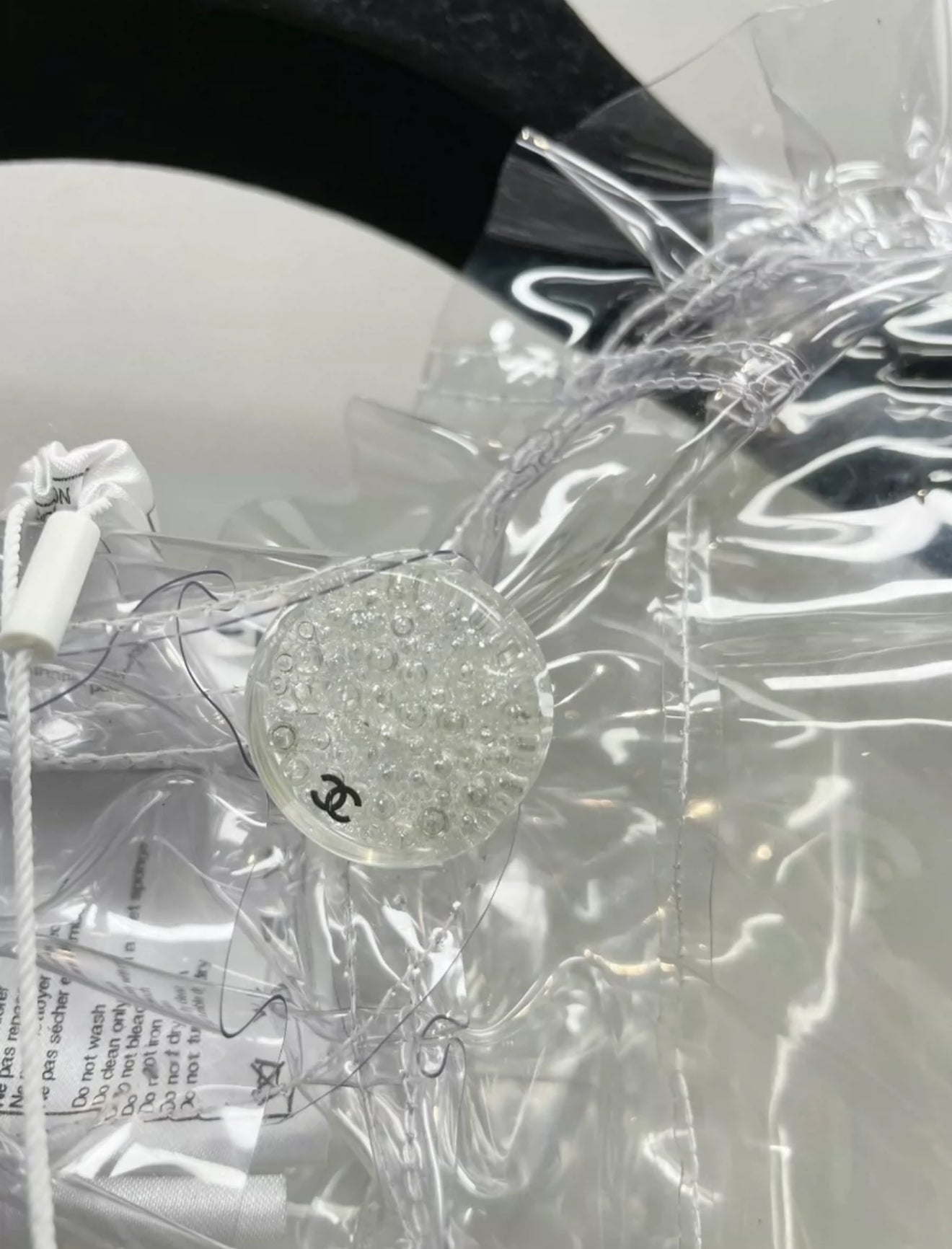 Chanel 18S Transparent Cape Polyurethane