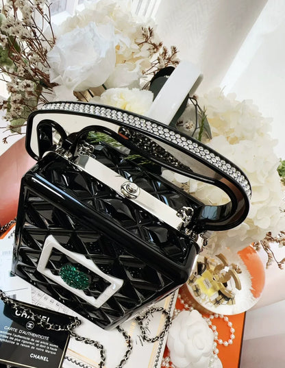 CHANEL 20c show model limited collector's series signal light evening chain bag