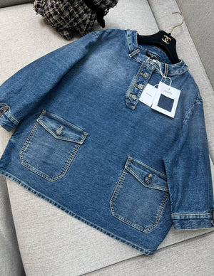 Chanel 24S denim pullover