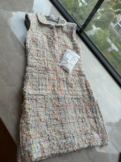 Chanel 14s Multicolour Tweed dress