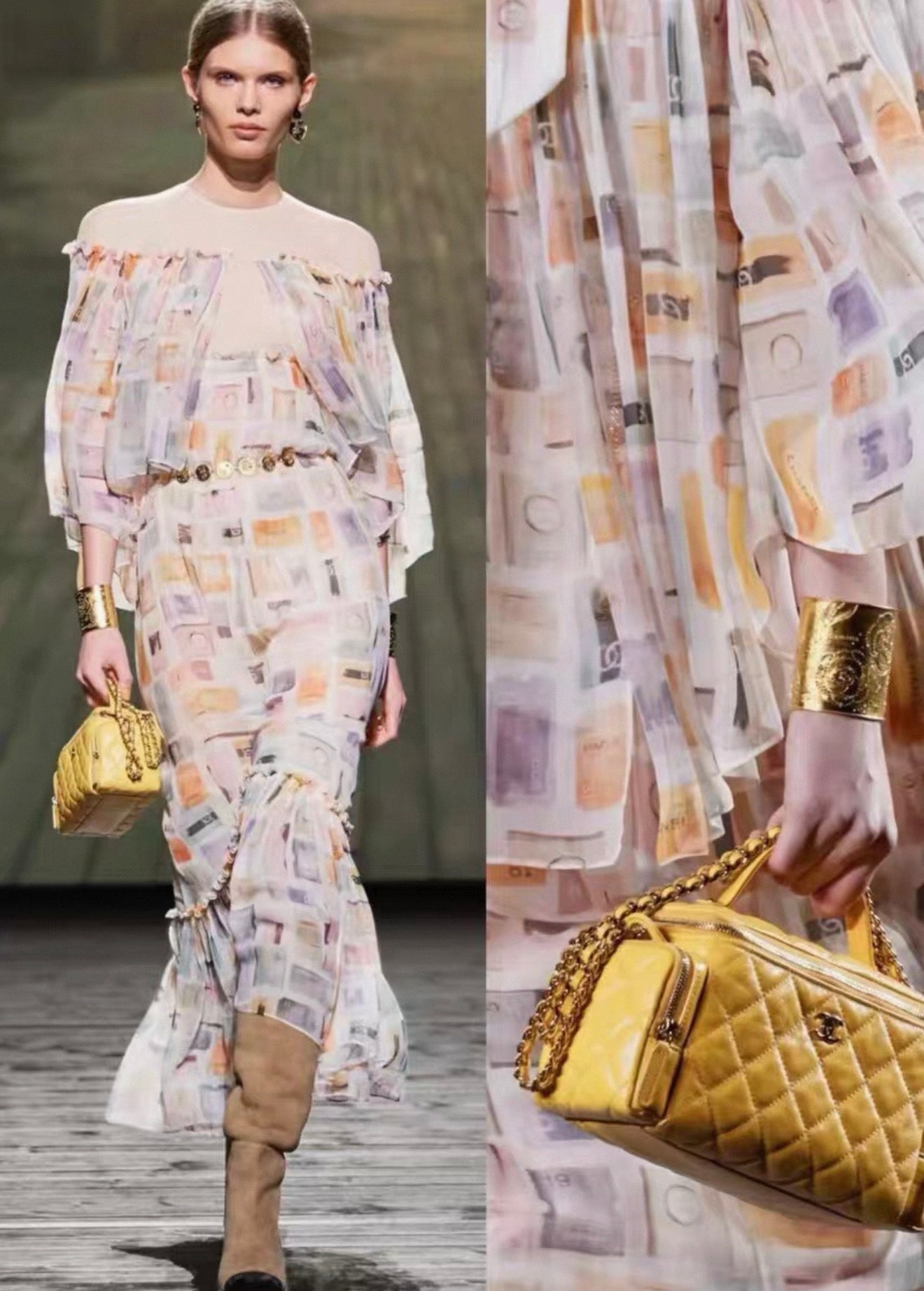 Chanel Fall 2024 Multicolor maxi dress