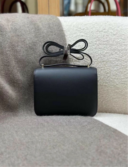 Hermès Constance 19 black swift marble lock