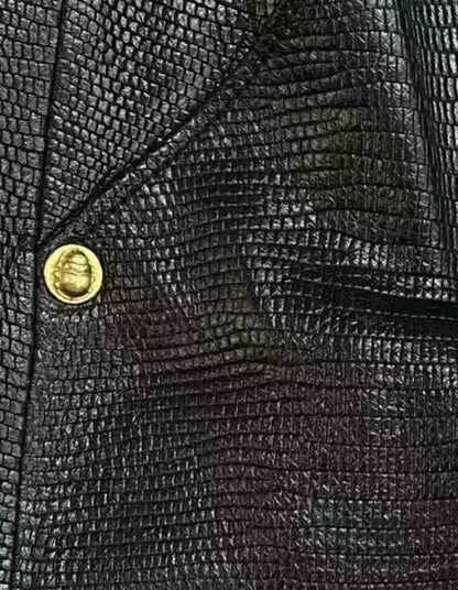 Chanel 19A Black Leather Pants