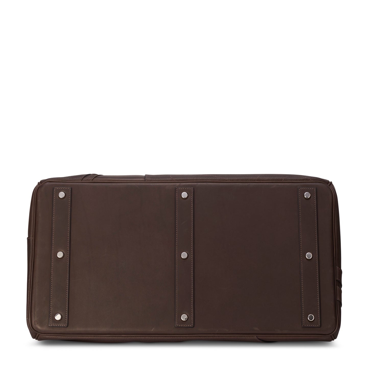 Hermes HAC 50 EN SELLE HAUT À COURROIES Ebene Barenia Faubourg Leather Palladium Hardware