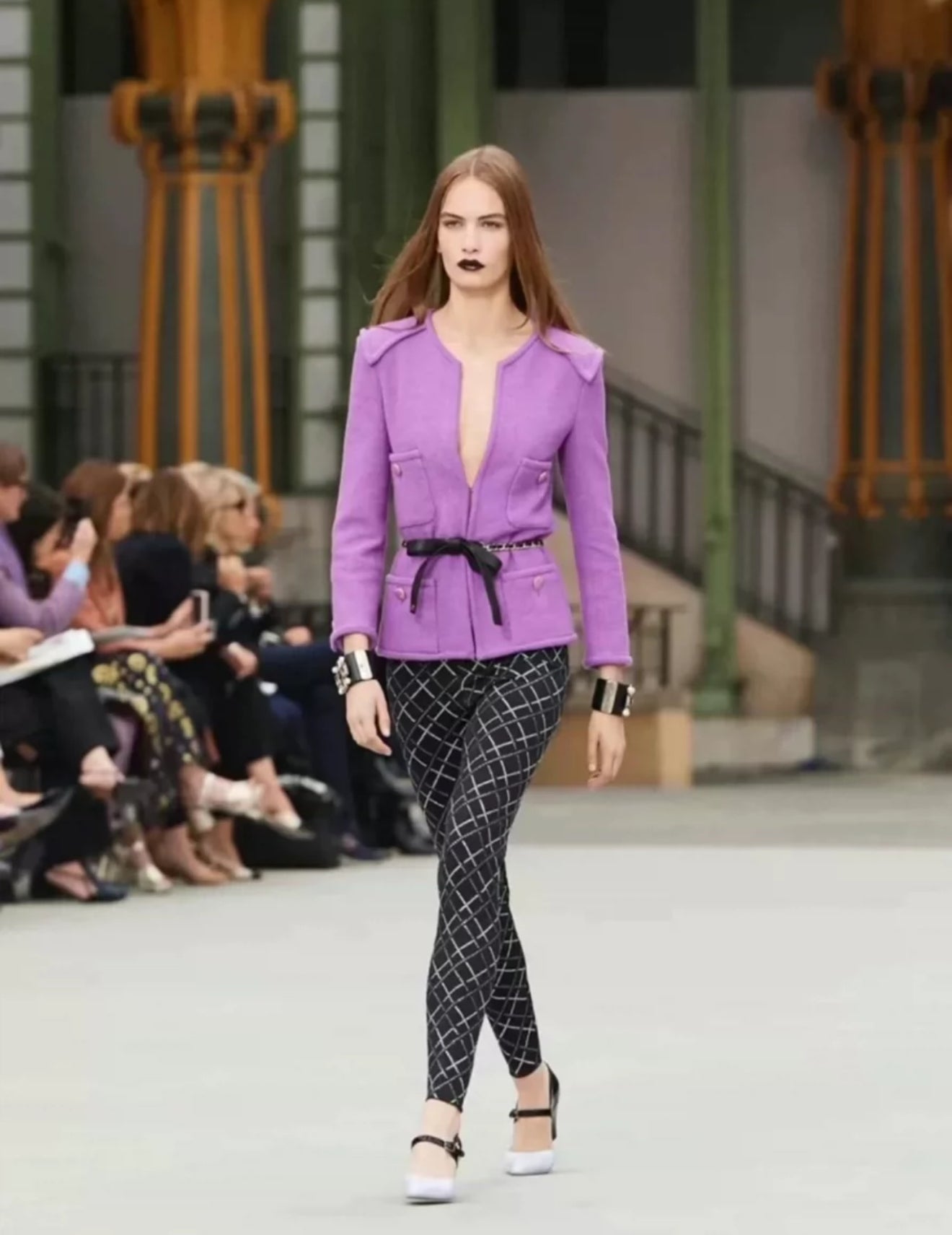 Chanel 20C Glittered Jersey Leggings