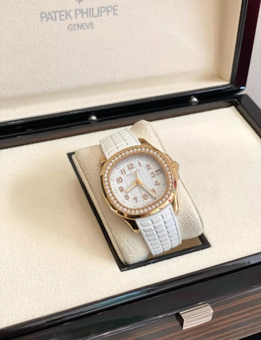 Patek Philippe Aquanaut Luce 5268/200R-001 Rose Gold Diamond Bezel White Dial (2023)