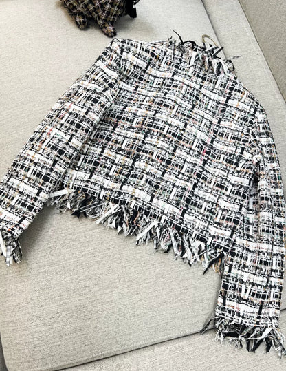 Chanel 22C White, Black & Multicolor