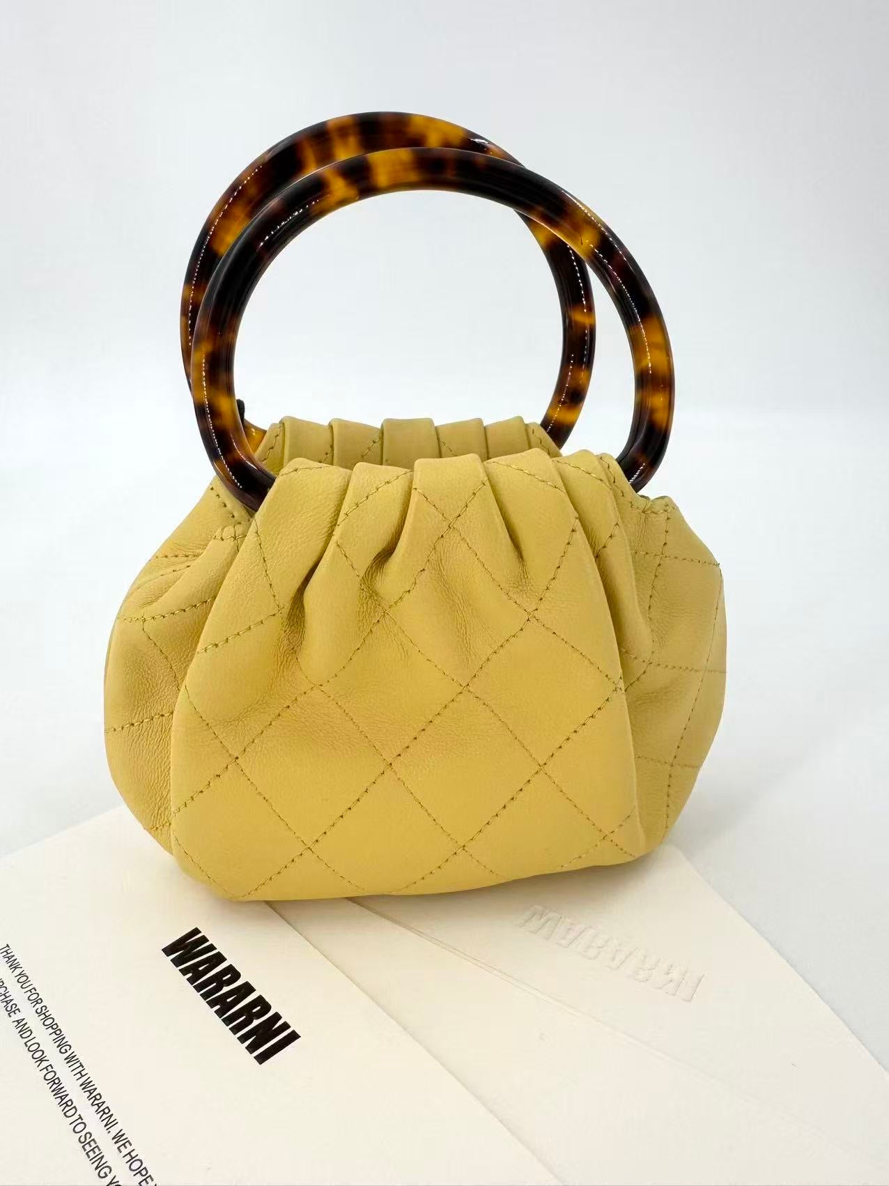 Chanel 26C Cruise Series Yellow Lambskin Tortoiseshell Handbag