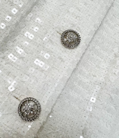 Chanel 25S Glittered Cotton Vest