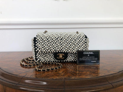 Chanel 19S Pearl Mini Rectangular Flap Bag