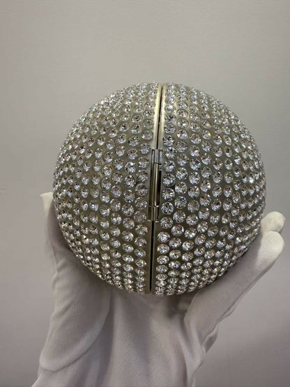 Chanel 2018 Runway Round Crystal Ball evening bag
