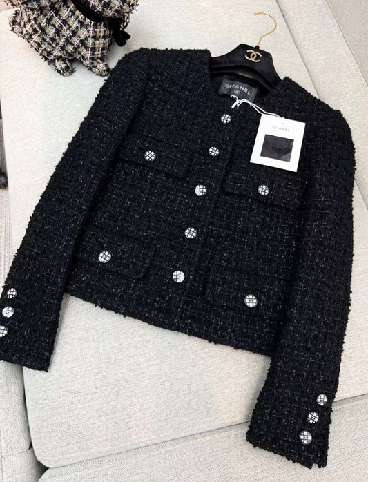 CHANEL 21K LITTLE BLACK JACKET 34 BRAND NEW WITH TAGS