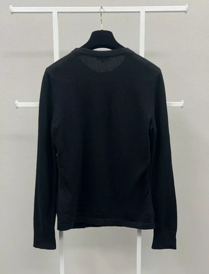 Chanel 2020 Fall/Winter Black Cashmere Knit Top