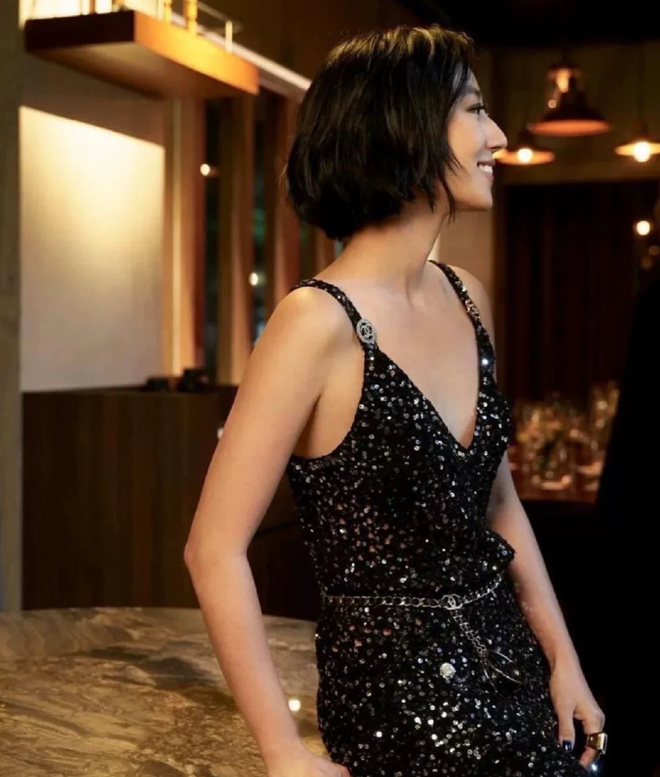 Chanel 23C Black Sequin Jumpsuit – Wararni.com