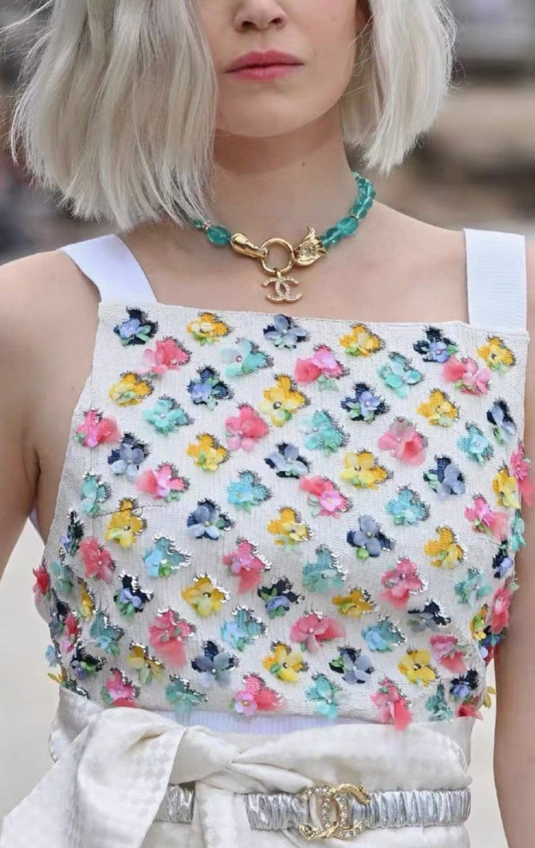 Chanel 23C White & multicolor top