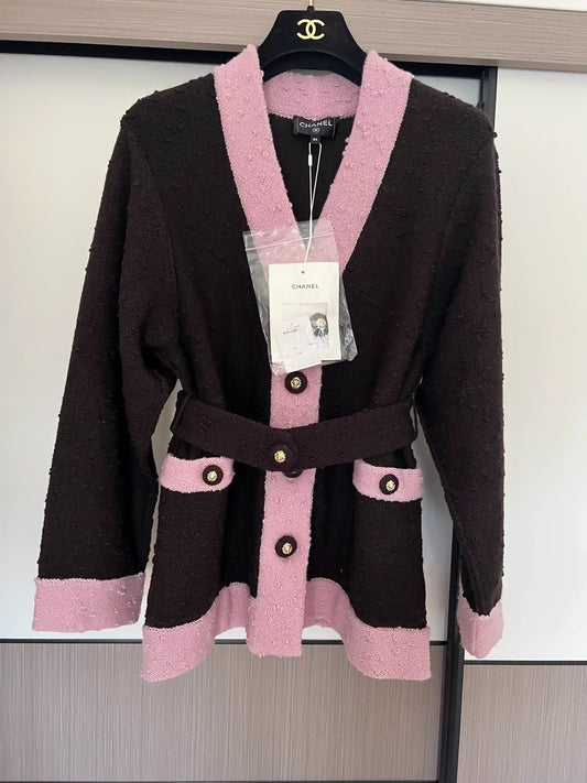 Chanel 24K pink-brown cardigan