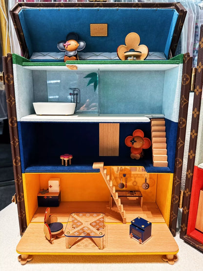 LV Louis Vuitton Vivienne dollhouse suitcase