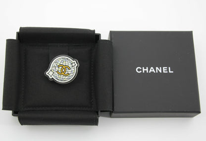 Chanel D24C Acrylic Spring/Summer Resort Collection Globe Brooch