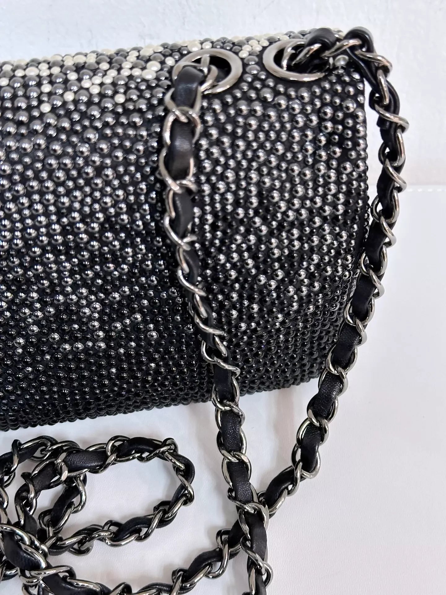 Chanel Pearls & Beads Mini Classic Single Flap Bag