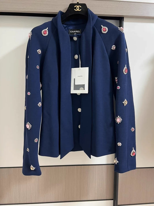 Chanel 22A Blue Gem Jacket