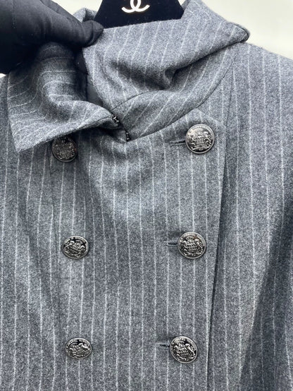 Chanel long wool coat
