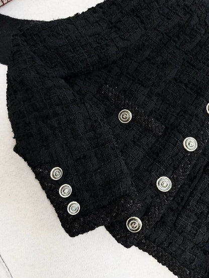 Chanel 20B black tweed jacket