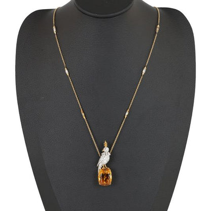 Tiffany & Co. Schlumberger Bird on a Rock Necklace