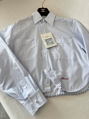 Chanel 26S Blue Striped Shirt