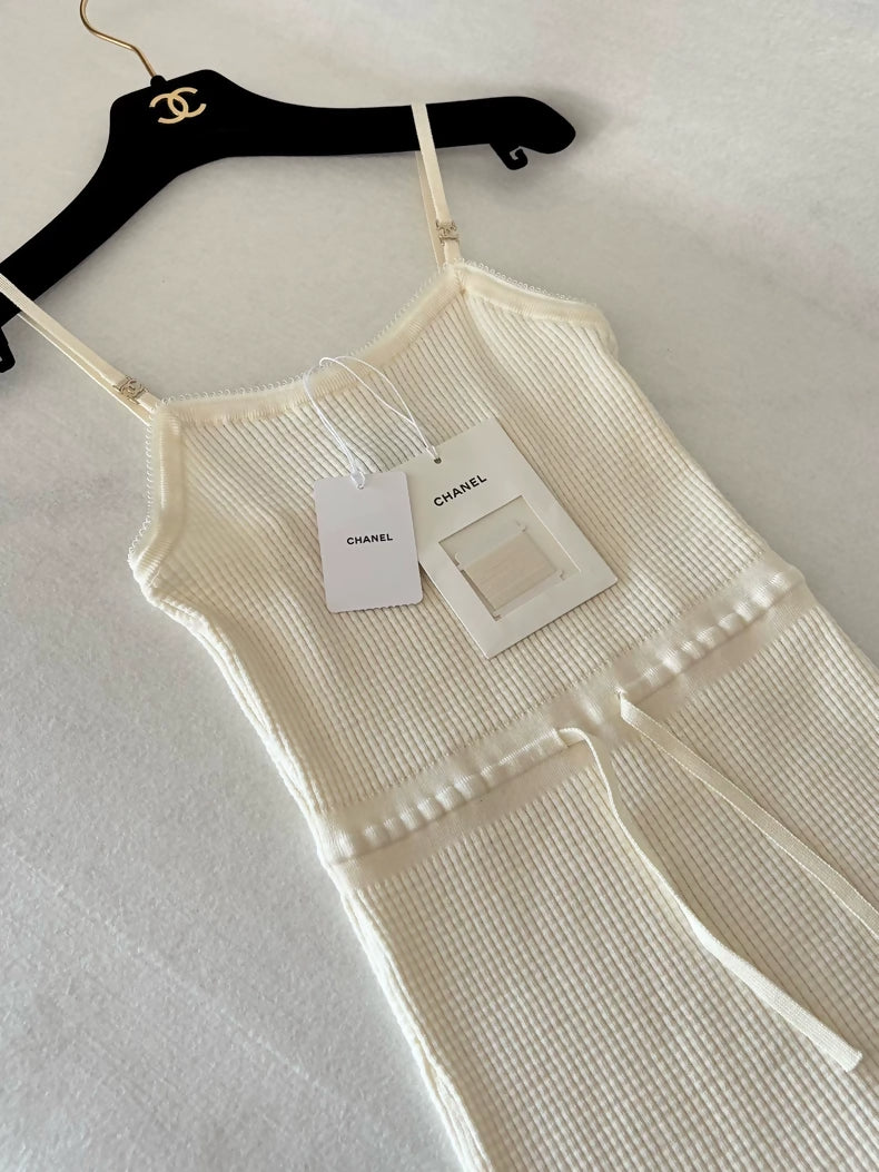 Chanel 24A Creamy Yellow Knit top
