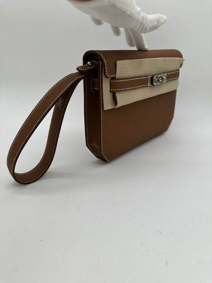 Hermès Kelly Depeches 25 Gold PHW Stamp K
