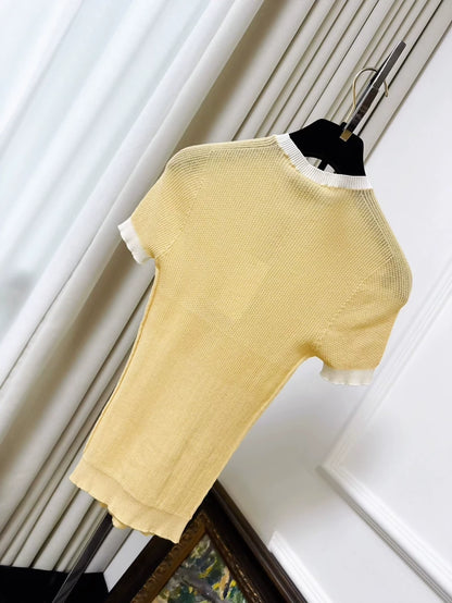 Chanel 22 Yellow Stretch T-Shirt