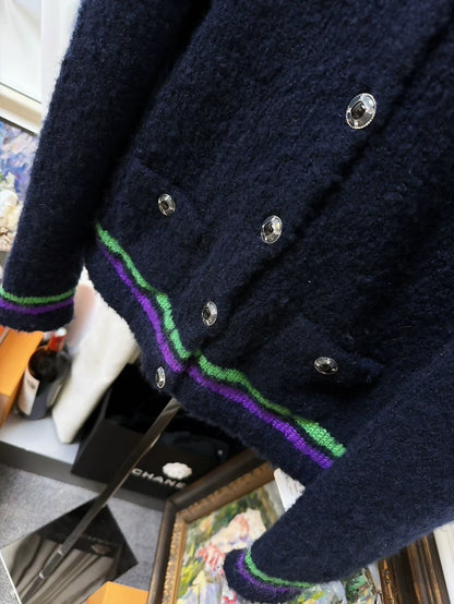 Chanel 25N Deep Blue Cardigan