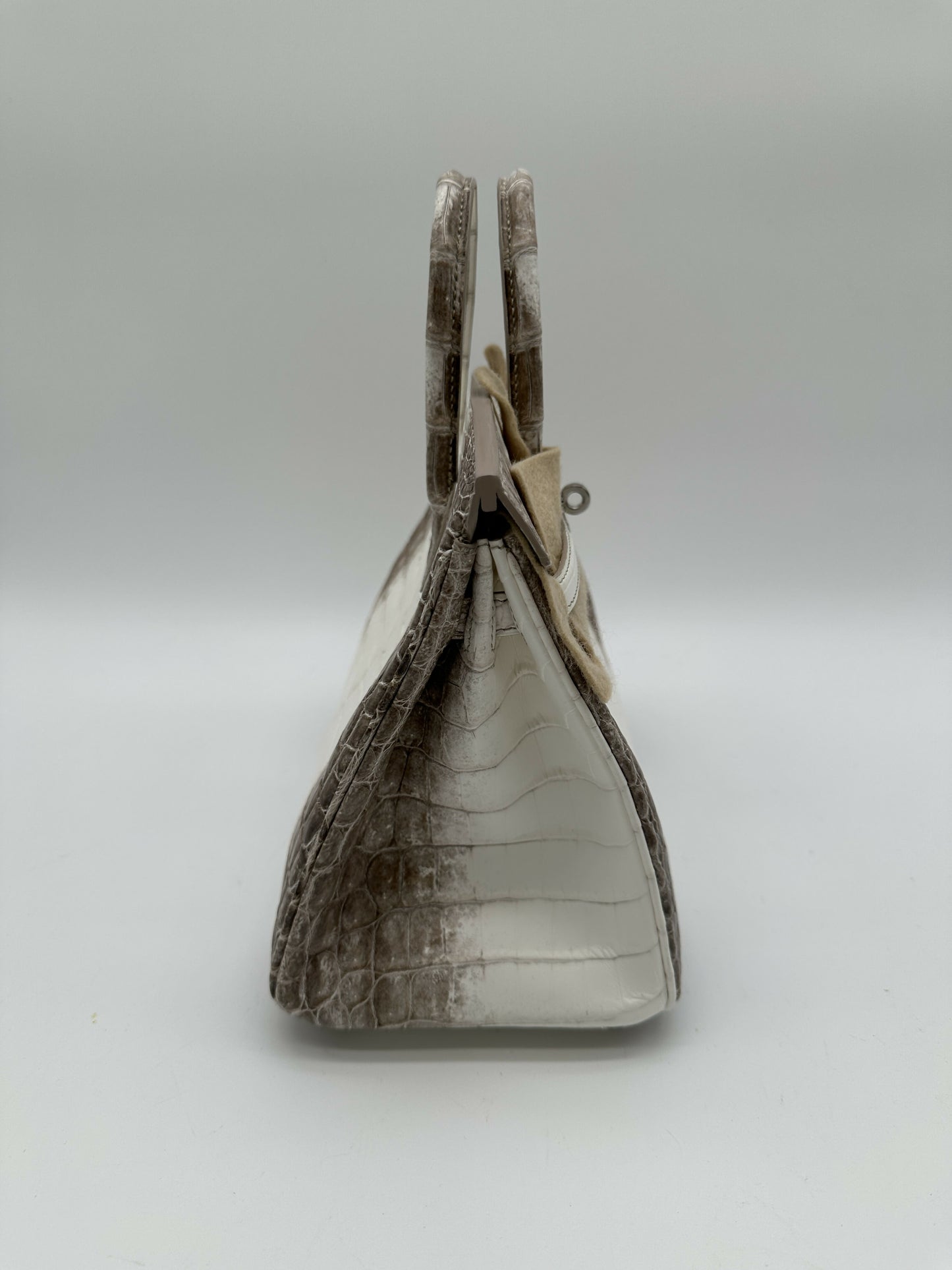 Hermes Birkin 25 Himalaya PHW stamp W 2025