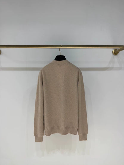 Loro Piana 2025 Fall/Winter Gold-Button Baby Cashmere Cardigan
