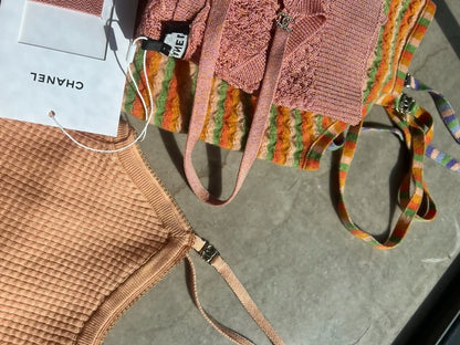 Chanel 24A Orange Bow Camisole