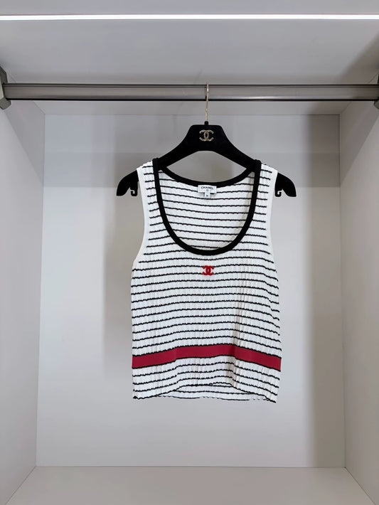 Chanel 24P striped top